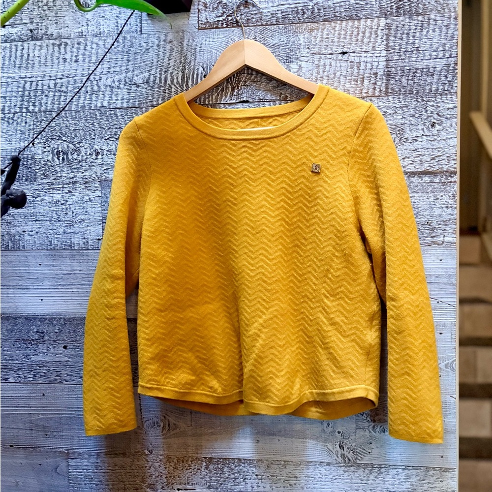 🏷 PSALTER | Cropped Wool-Blend Scoop-Neck Sweater - EU 42/US 8, Yellow